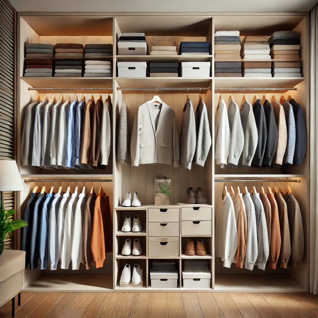 Organized Closet for Home Staging